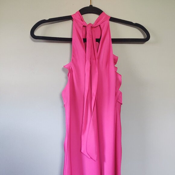 🫦ROSETTE Fuschia Rose Bow-Blouse by EXPRESS Size S - Picture 4 of 9